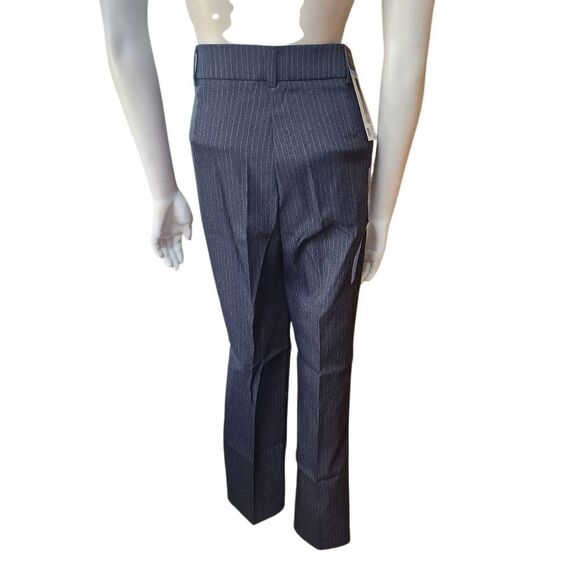 Rafaella Charcoal Gray Pinstriped Ankle Pants (10) - Picture 4 of 5
